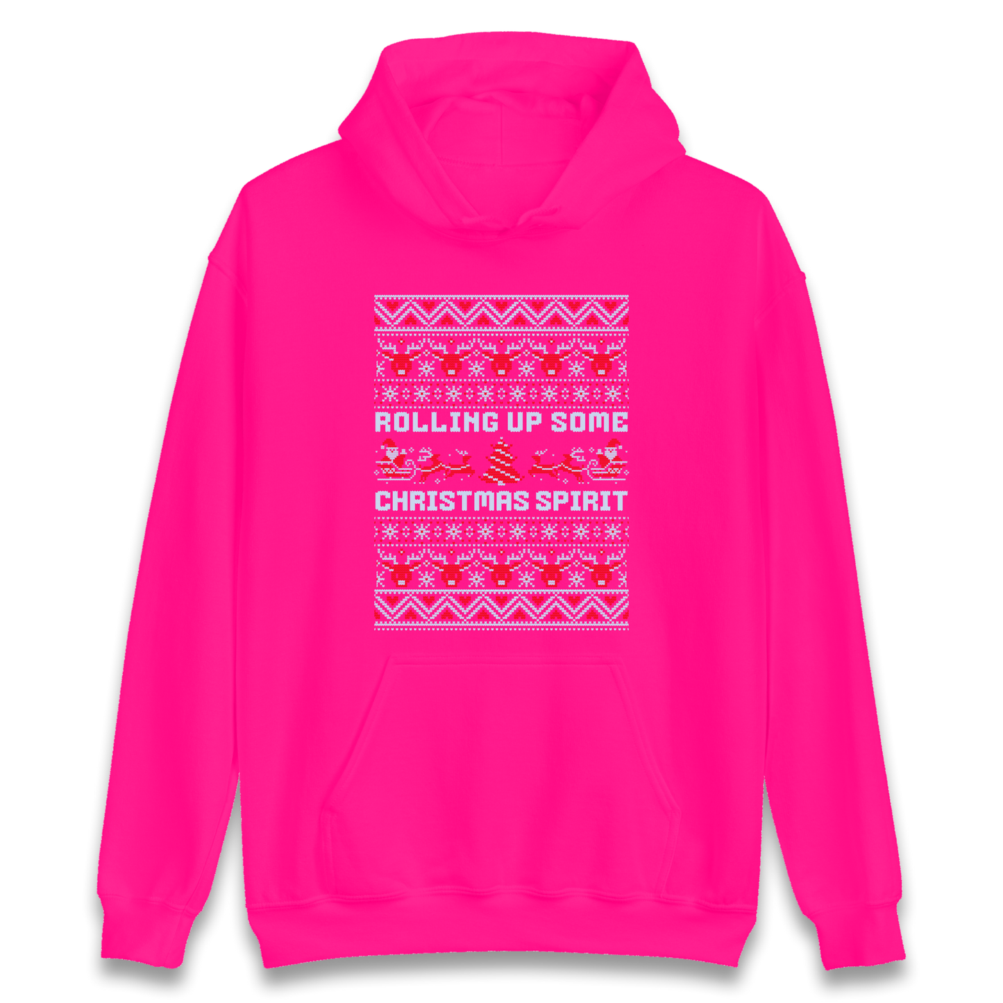 Rolling up Some Christmas Spirit Hoodie