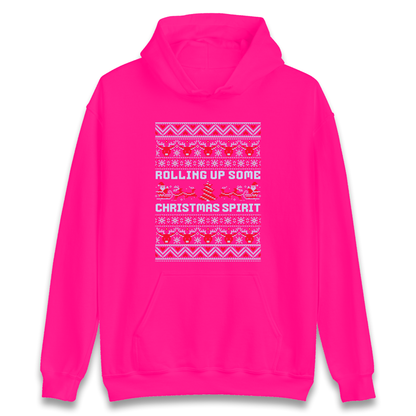 Rolling up Some Christmas Spirit Hoodie