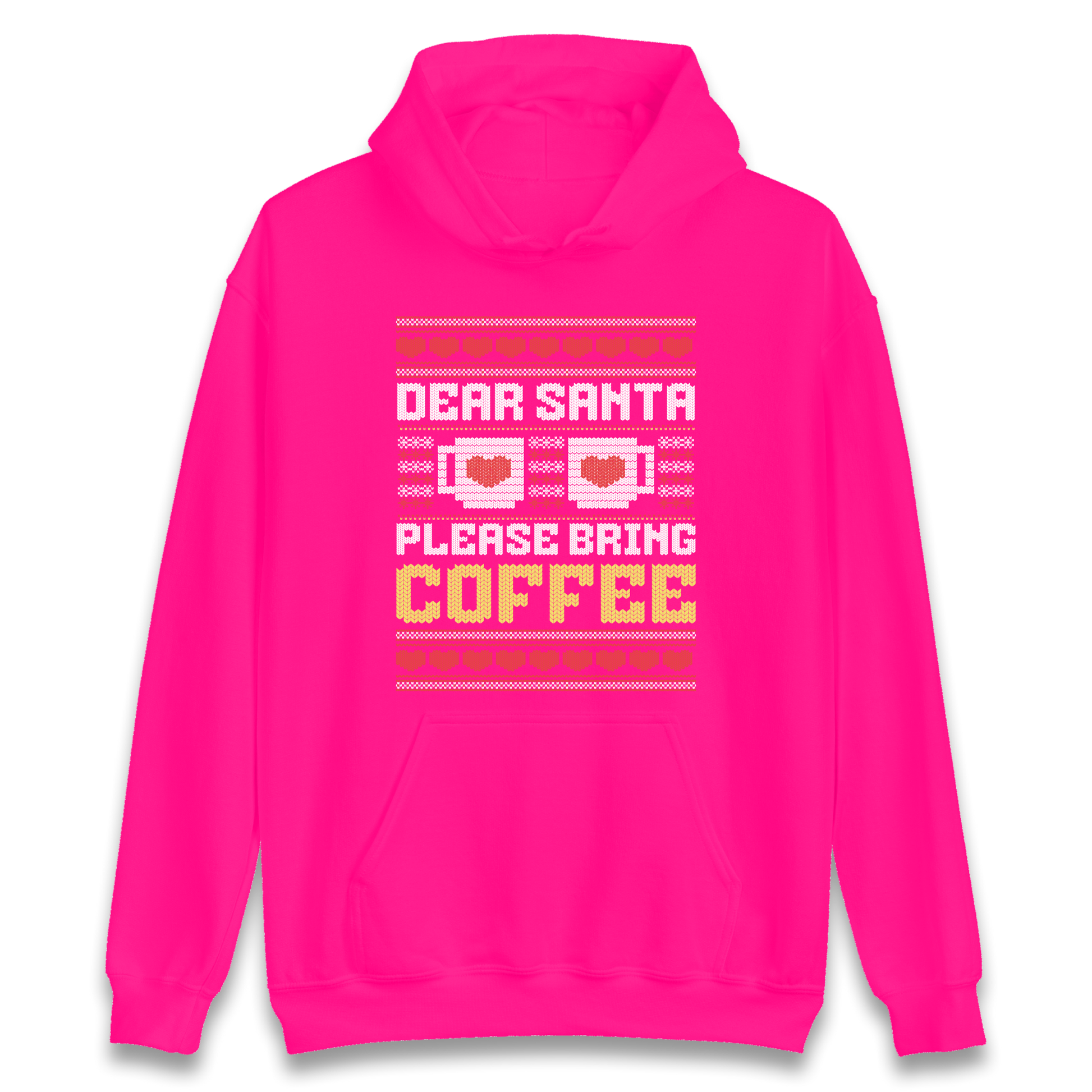 Dear Santa Please Bring Coffee Hoodie
