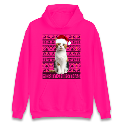 Merry Christmas Cat Hoodie