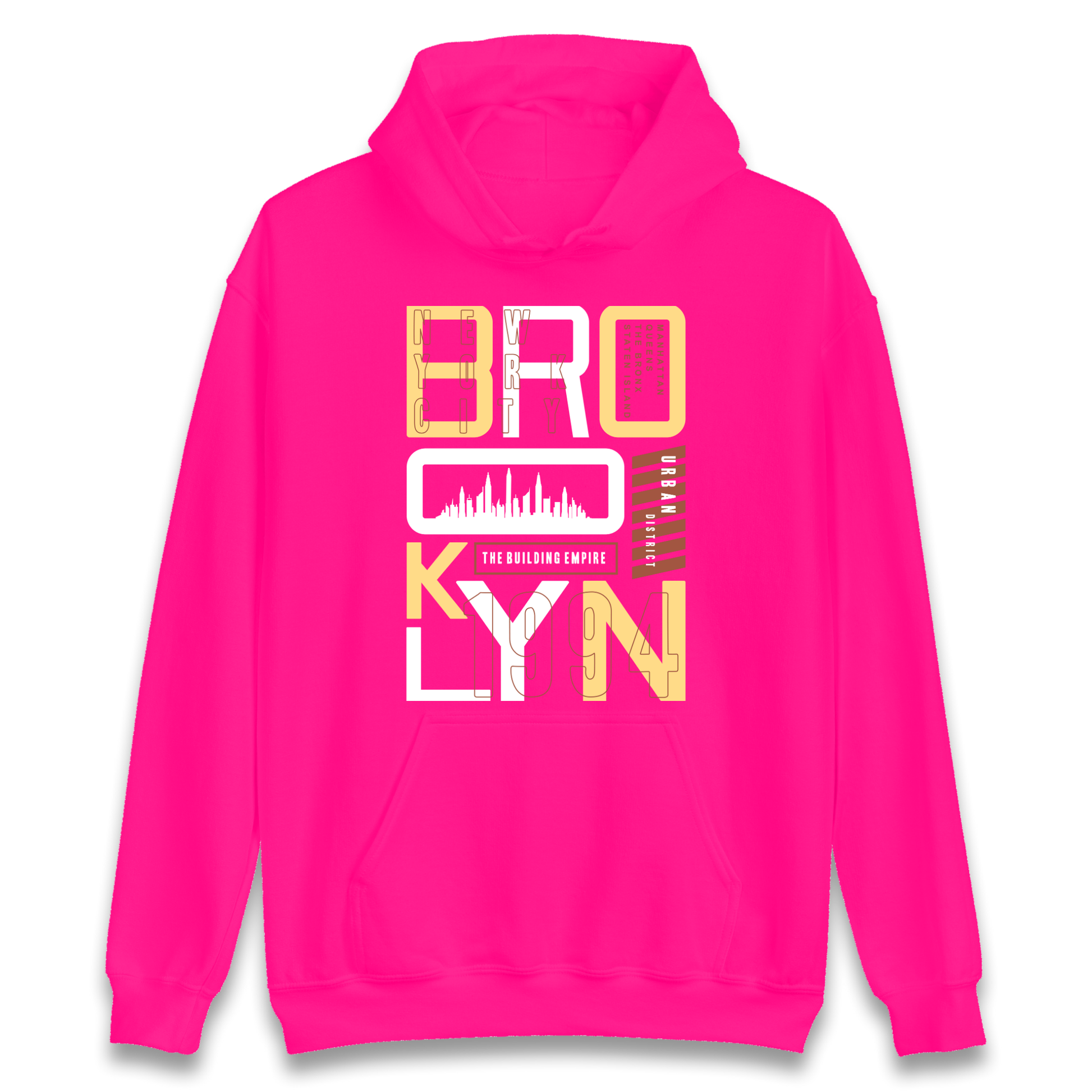 Brooklyn New York Urban District Hoodie