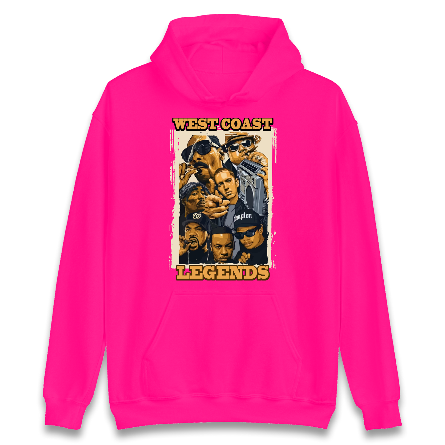 West Coast Legends Rappers Hoodie
