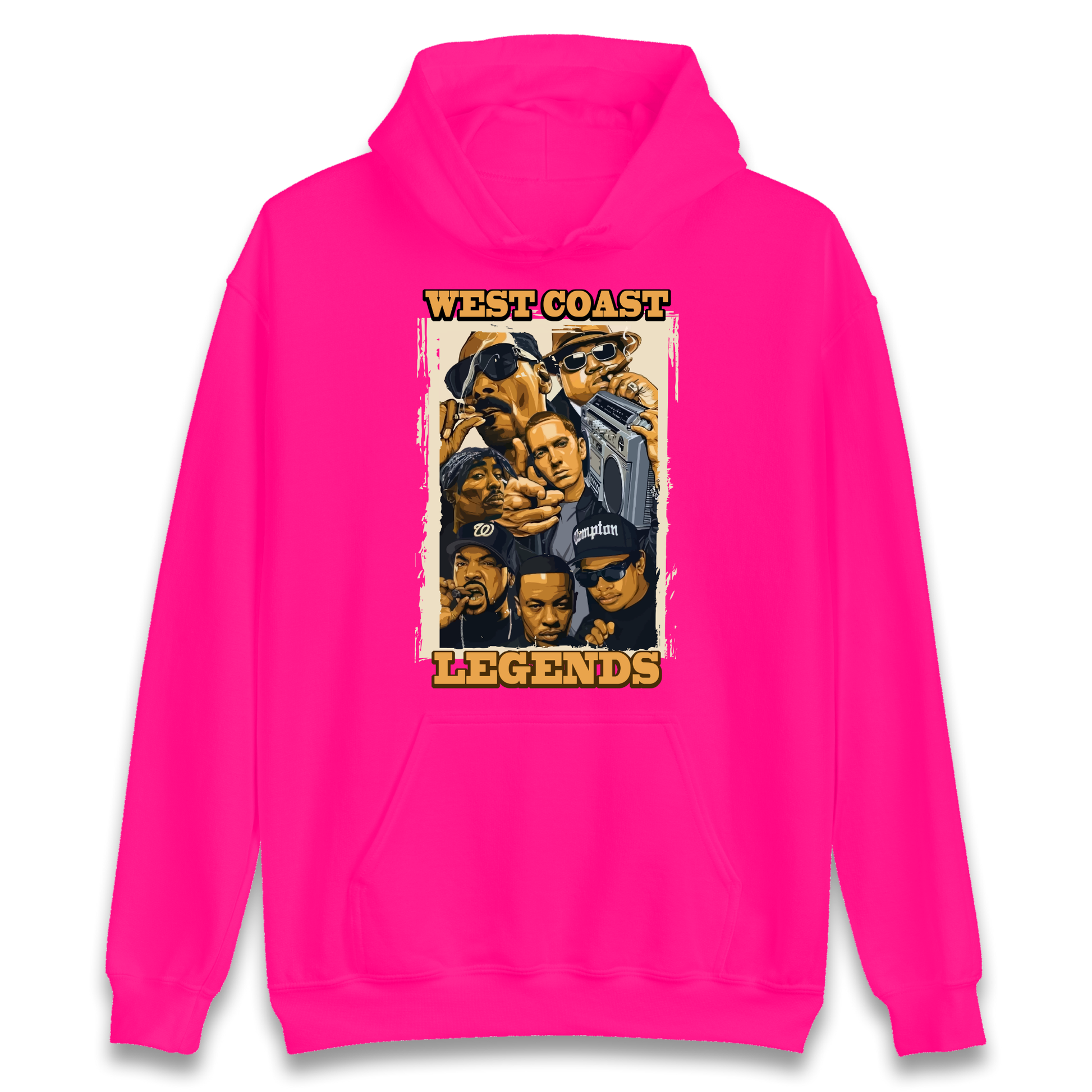West Coast Legends Rappers Hoodie
