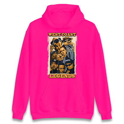 West Coast Legends Rappers Hoodie
