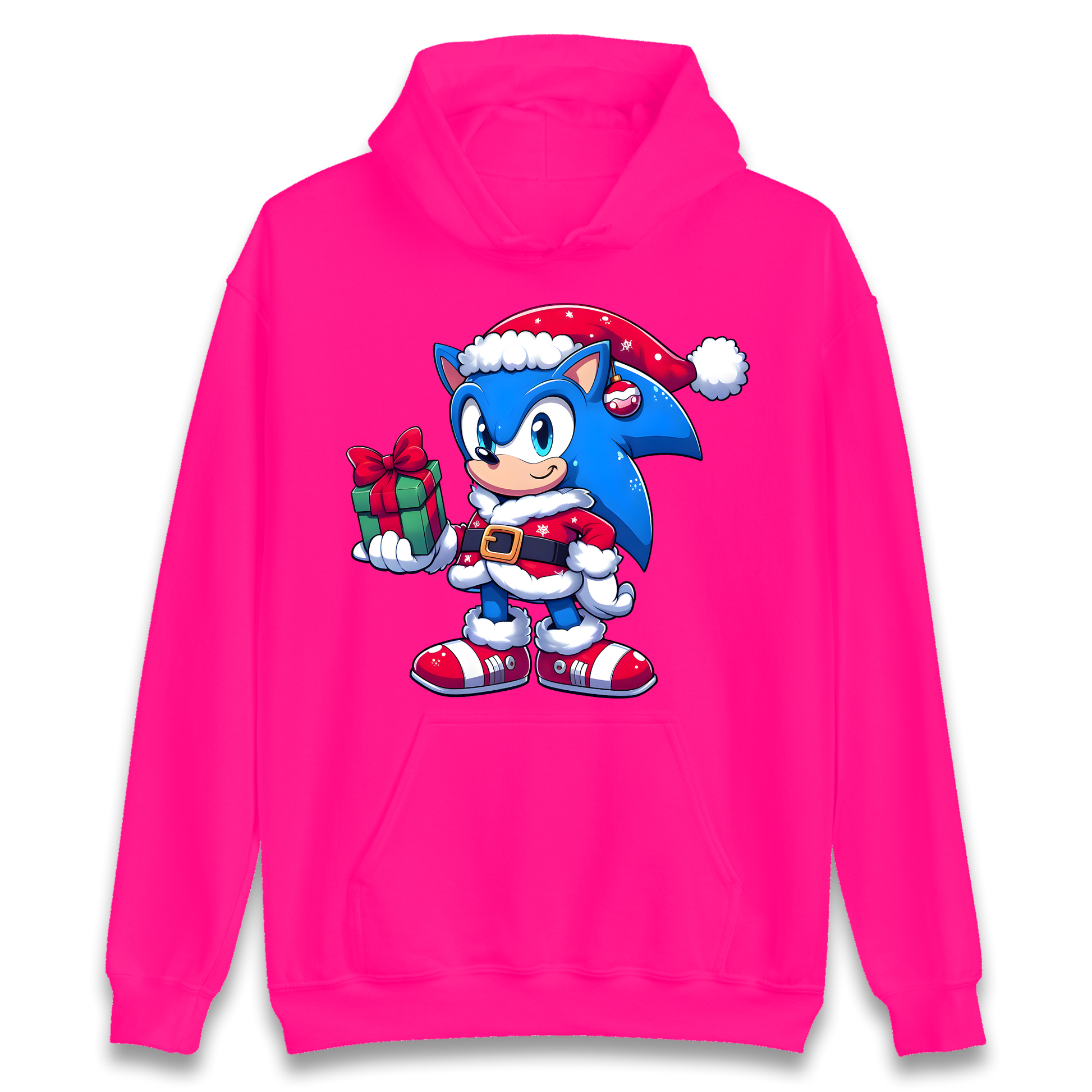 Sonic The Hedgehog Santa Hoodie