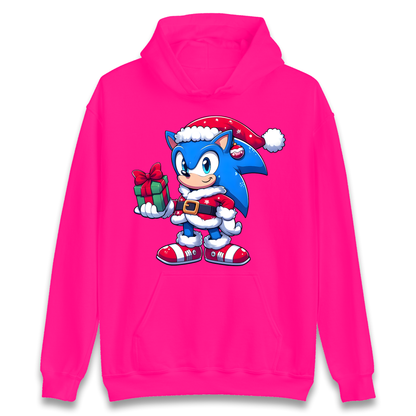 Sonic The Hedgehog Santa Hoodie