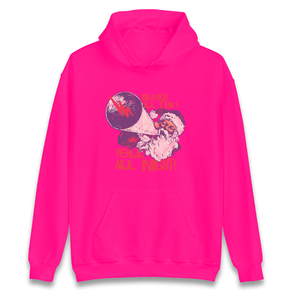 Sleigh All Day Yell All Night Santa Christmas Hoodie