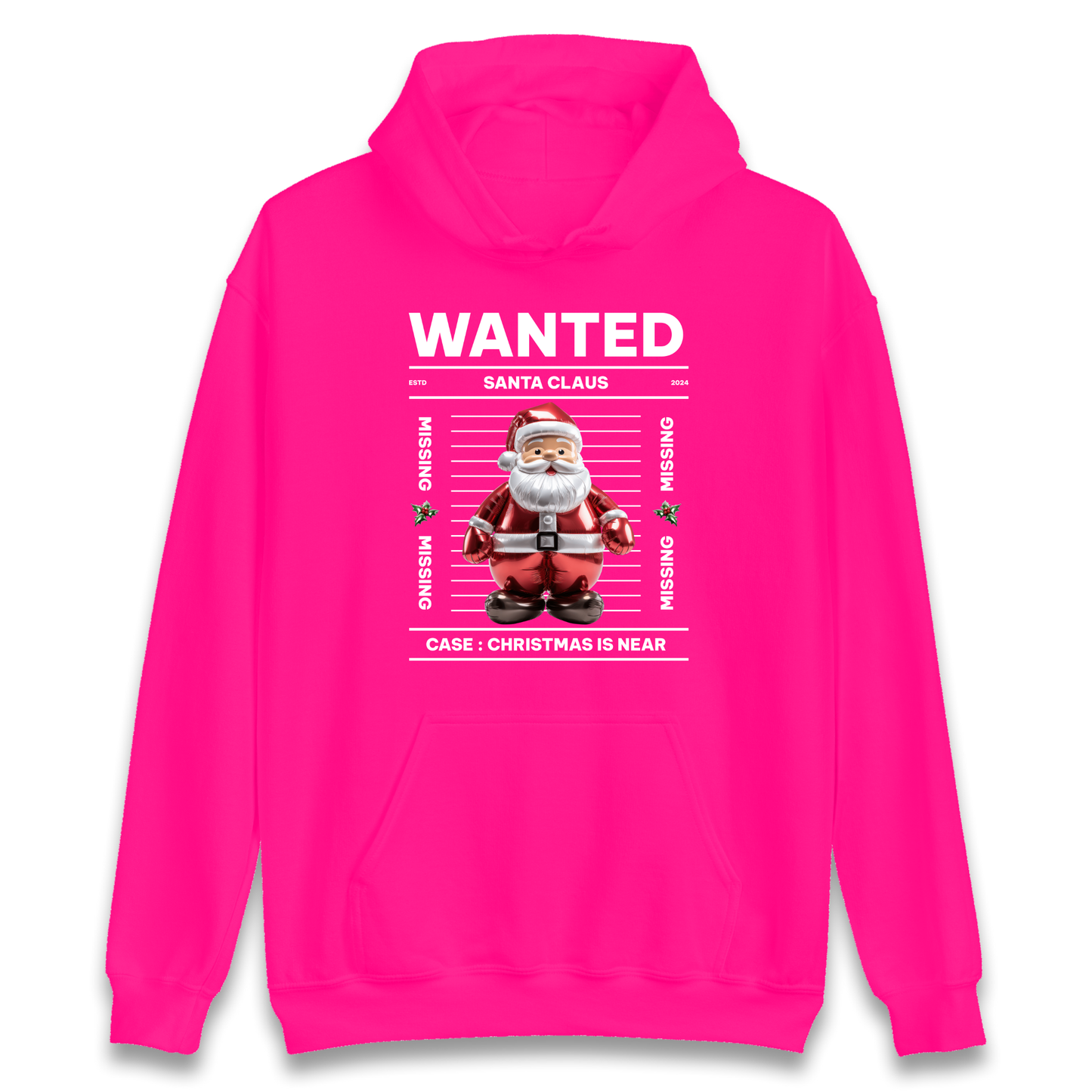 Wanted Santa Claus Christmas Hoodie