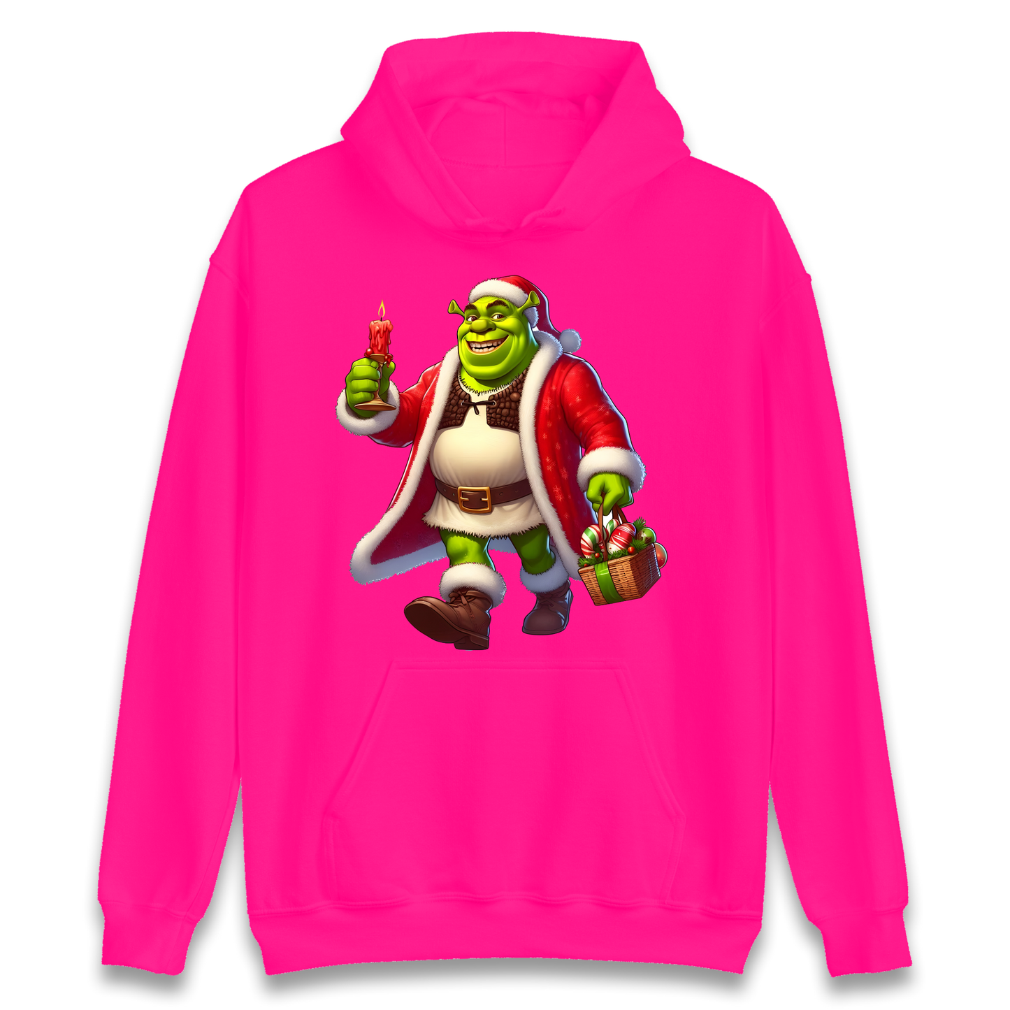 Shrek Santa Candle Hoodie
