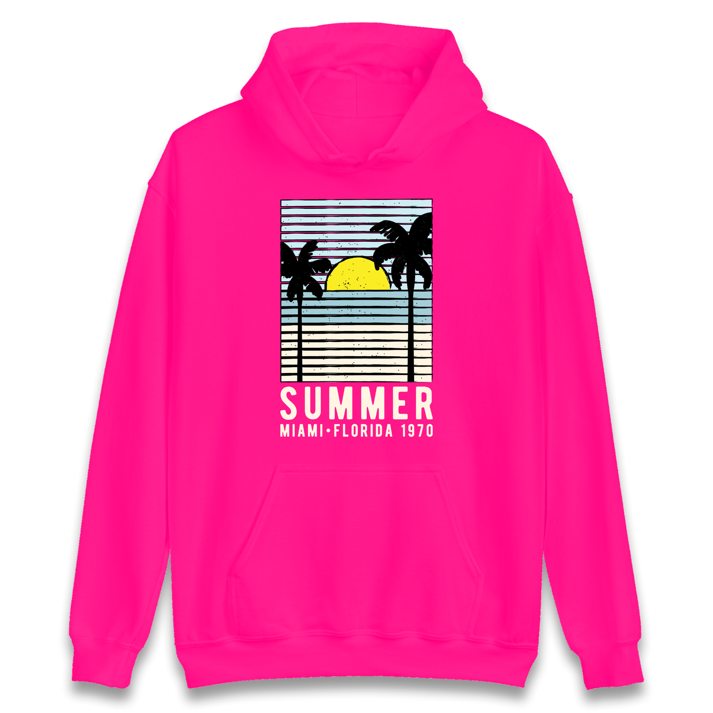 Summer Miami Florida 1970 Hoodie