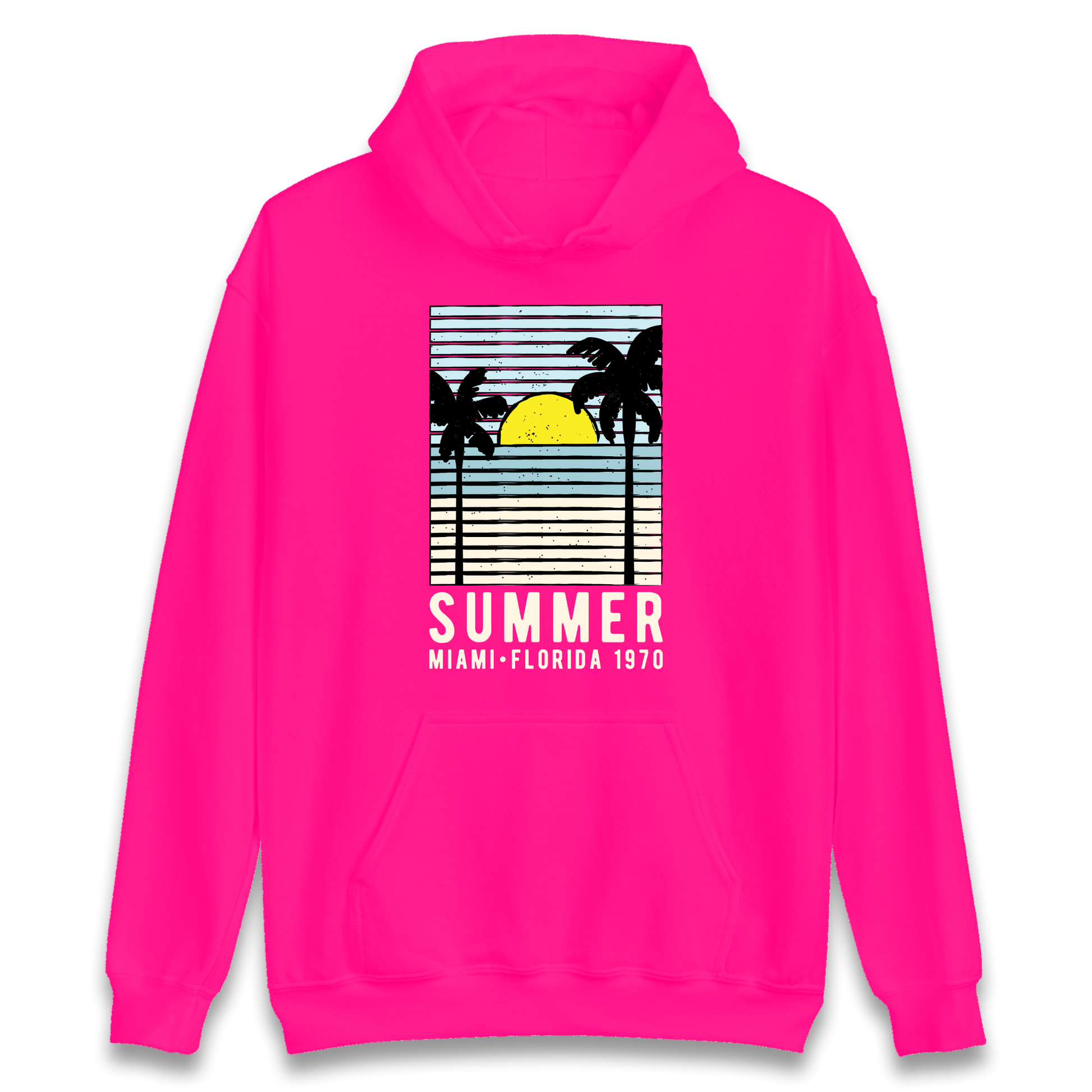 Summer Miami Florida 1970 Hoodie