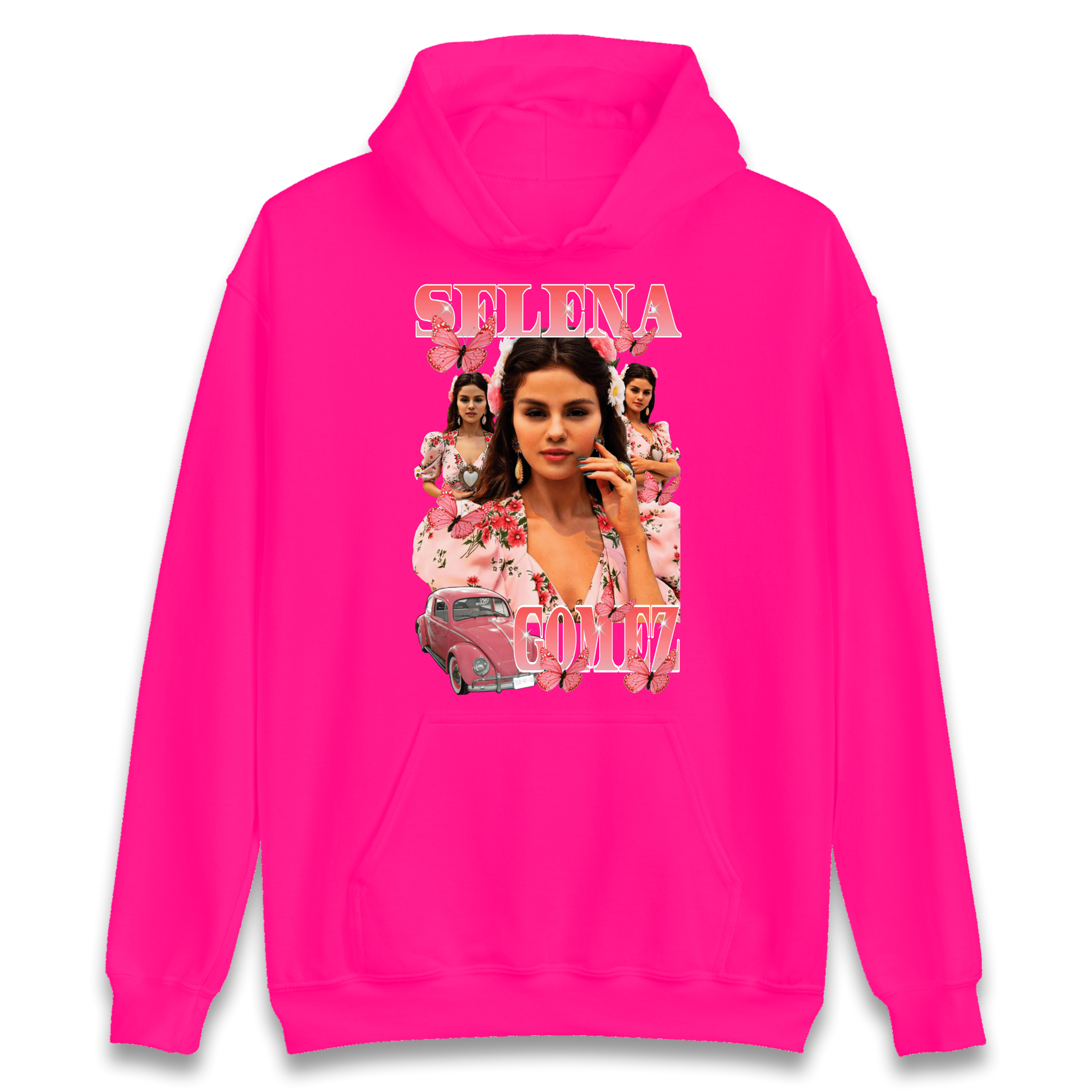 Selena Gomez Pink Hoodie