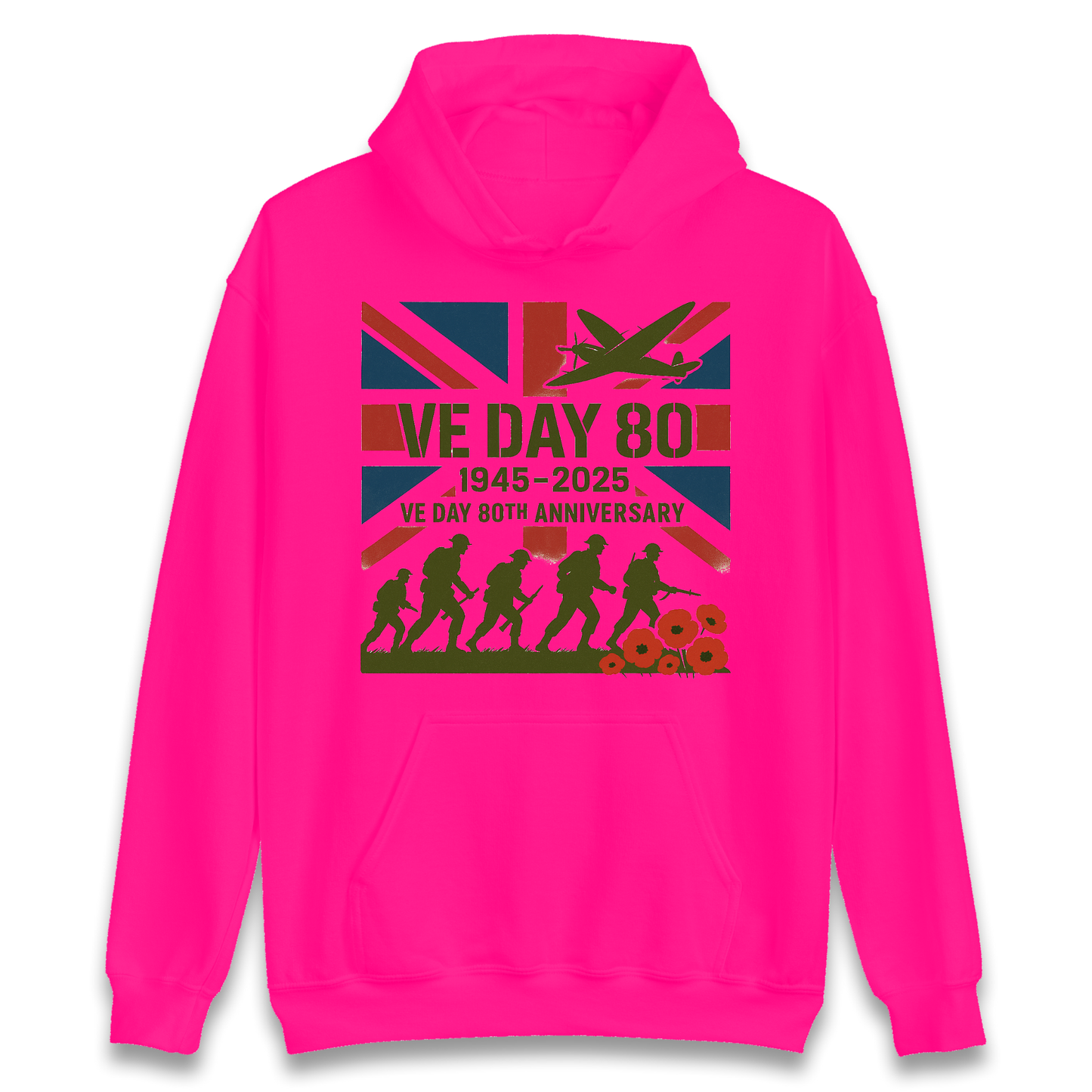 VE Day 80th Anniversary 1945 2025 Hoodie