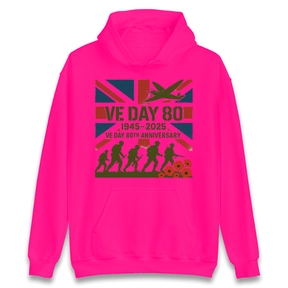 VE Day 80th Anniversary 1945 2025 Hoodie