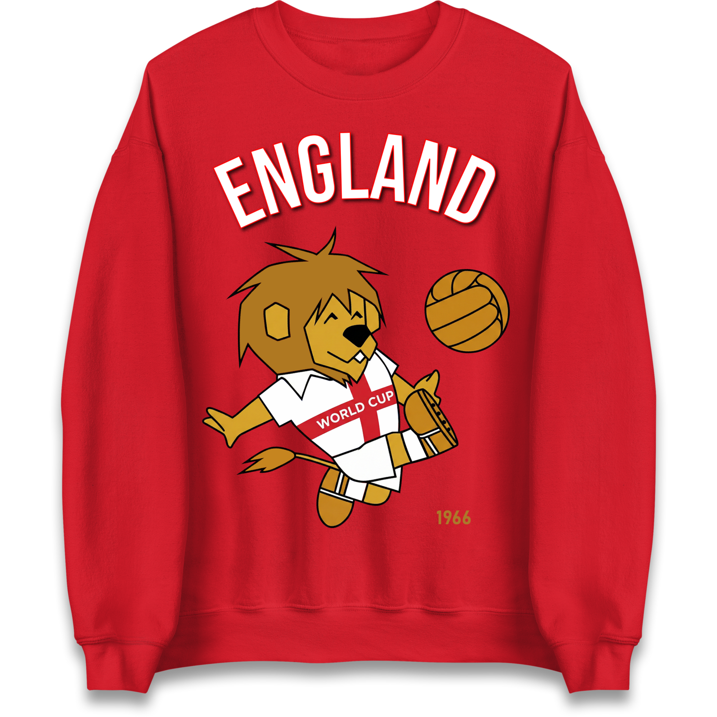 England World Cup Willie 1966 Football Sweatshirt