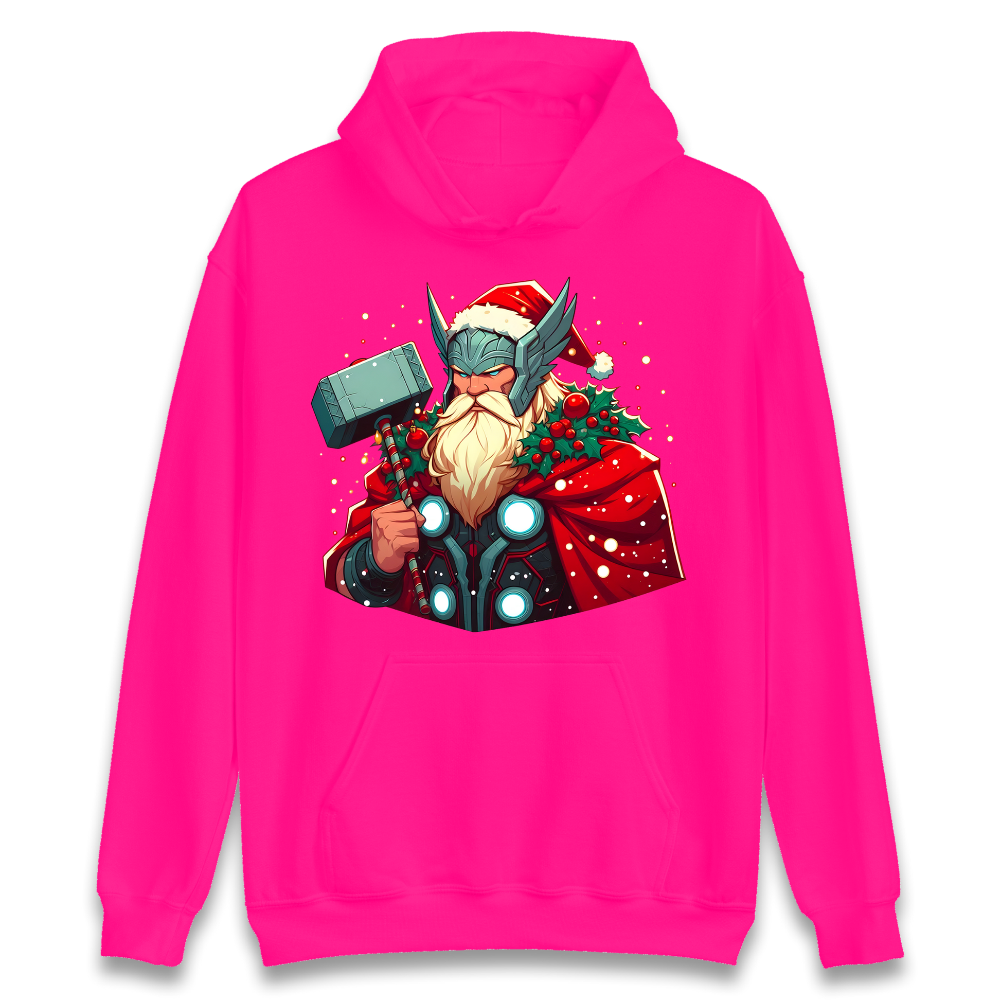 Viking Thor Santa Hoodie