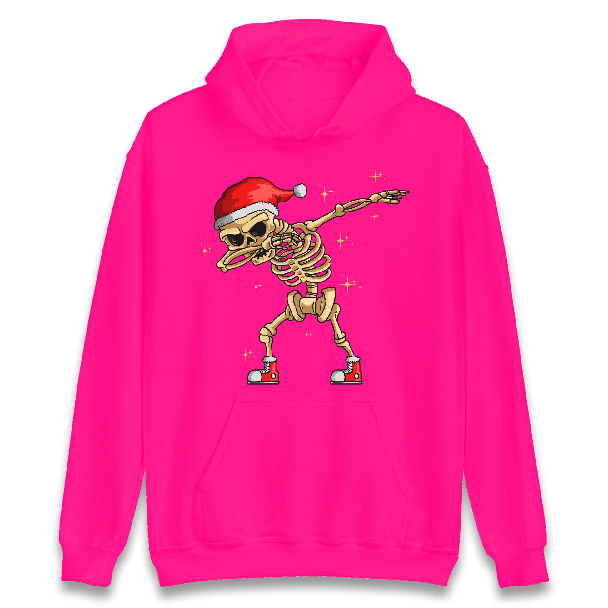 Santa Skellington Dabbing Christmas Hoodie