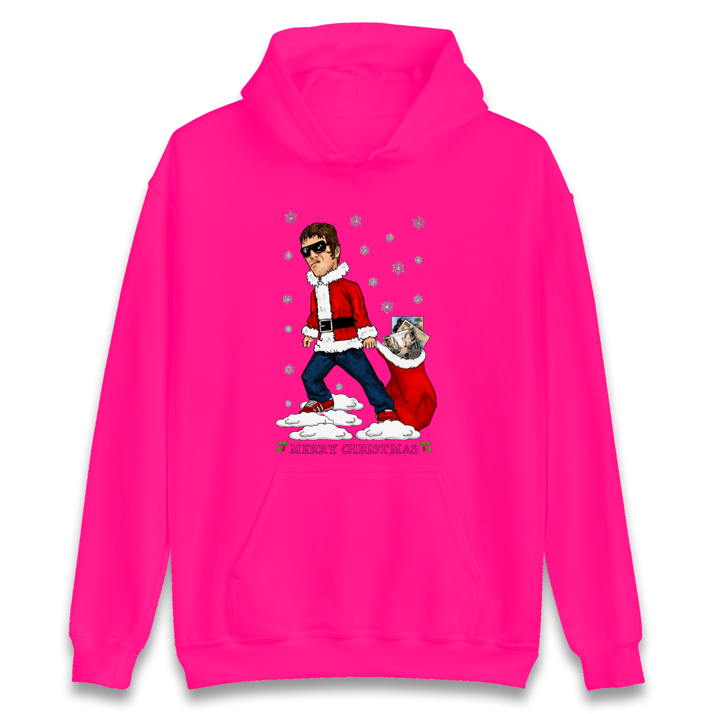 Liam Gallagher Christmas Santa Hoodie