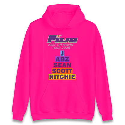 Five Keep On Movin' Tour 2025 Hoodie