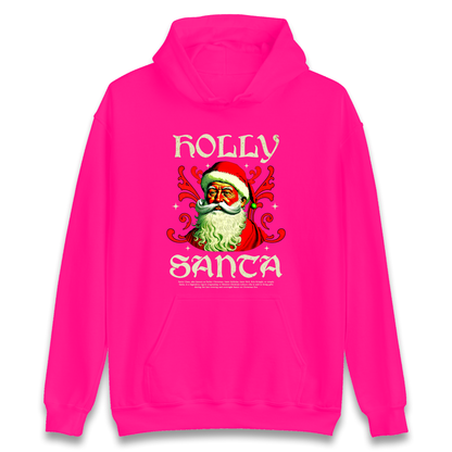 Holly Santa Christmas Hoodie