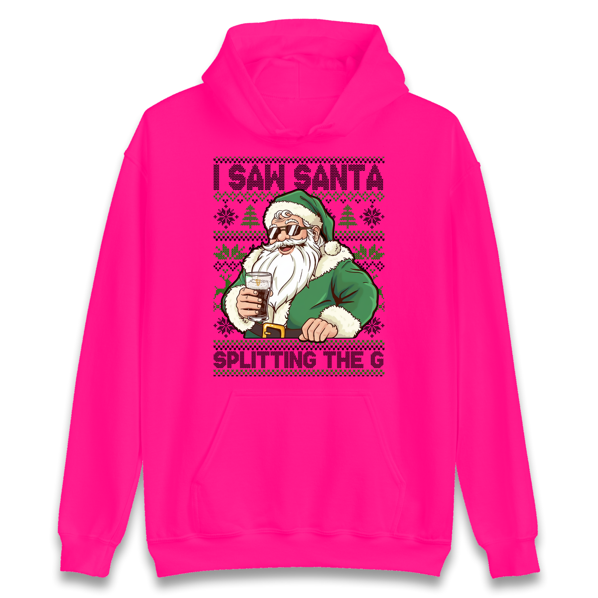Santa Splitting The G Hoodie
