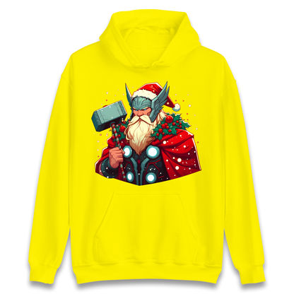 Viking Thor Santa Hoodie