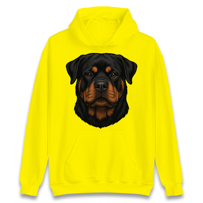 Rottweiler Face Hoodie