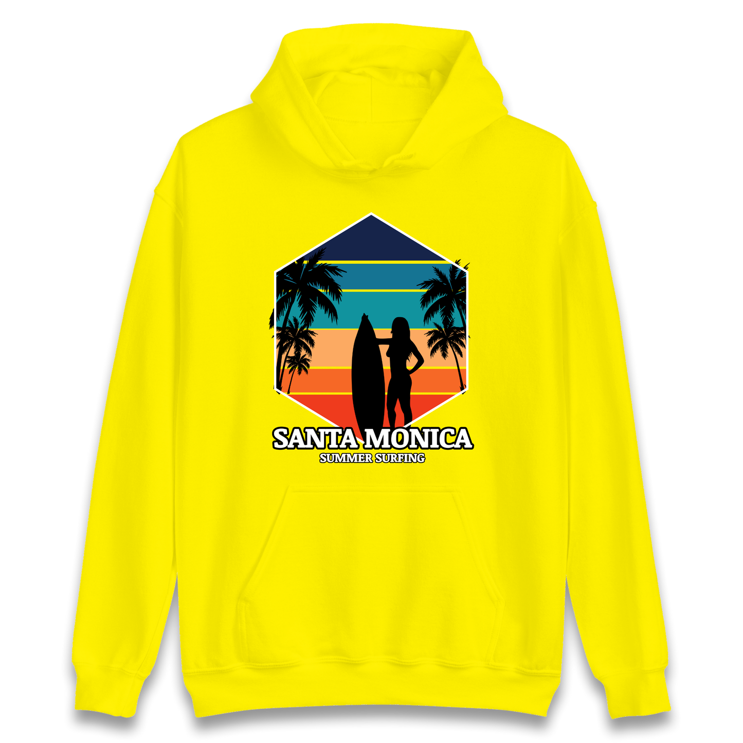Santa Monica Summer Surfing Hoodie