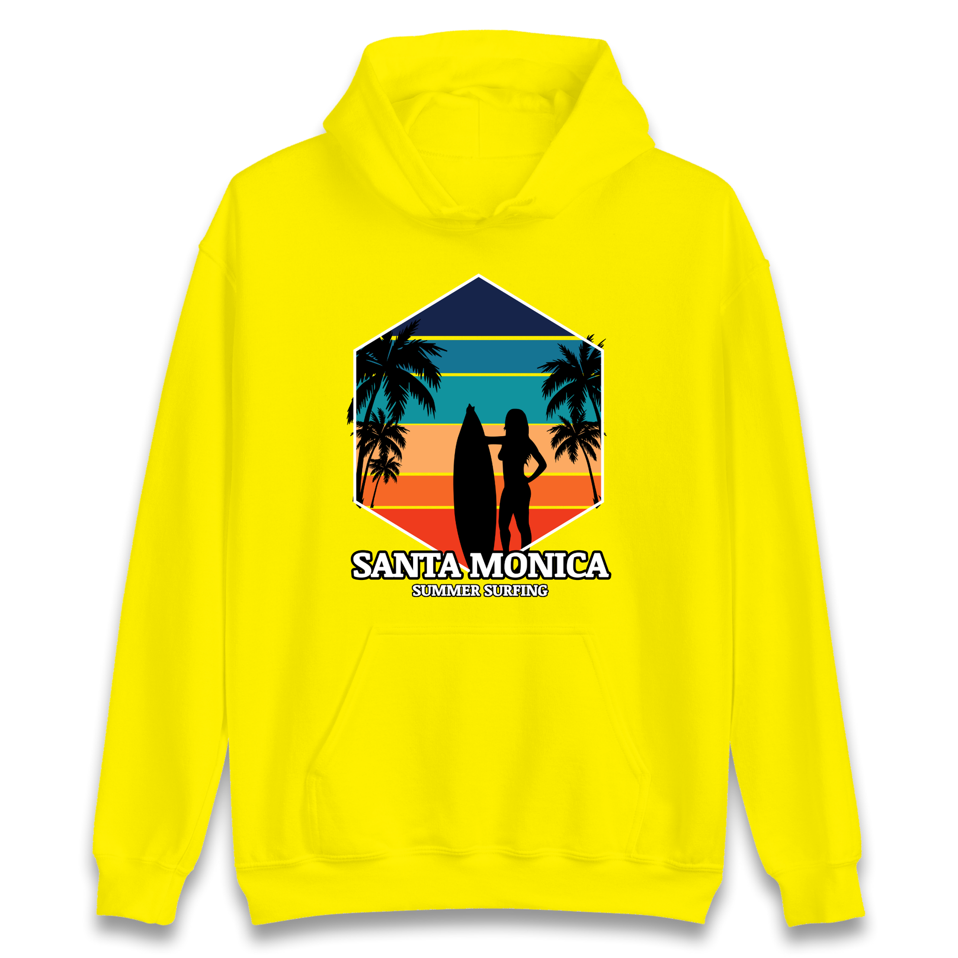 Santa Monica Summer Surfing Hoodie