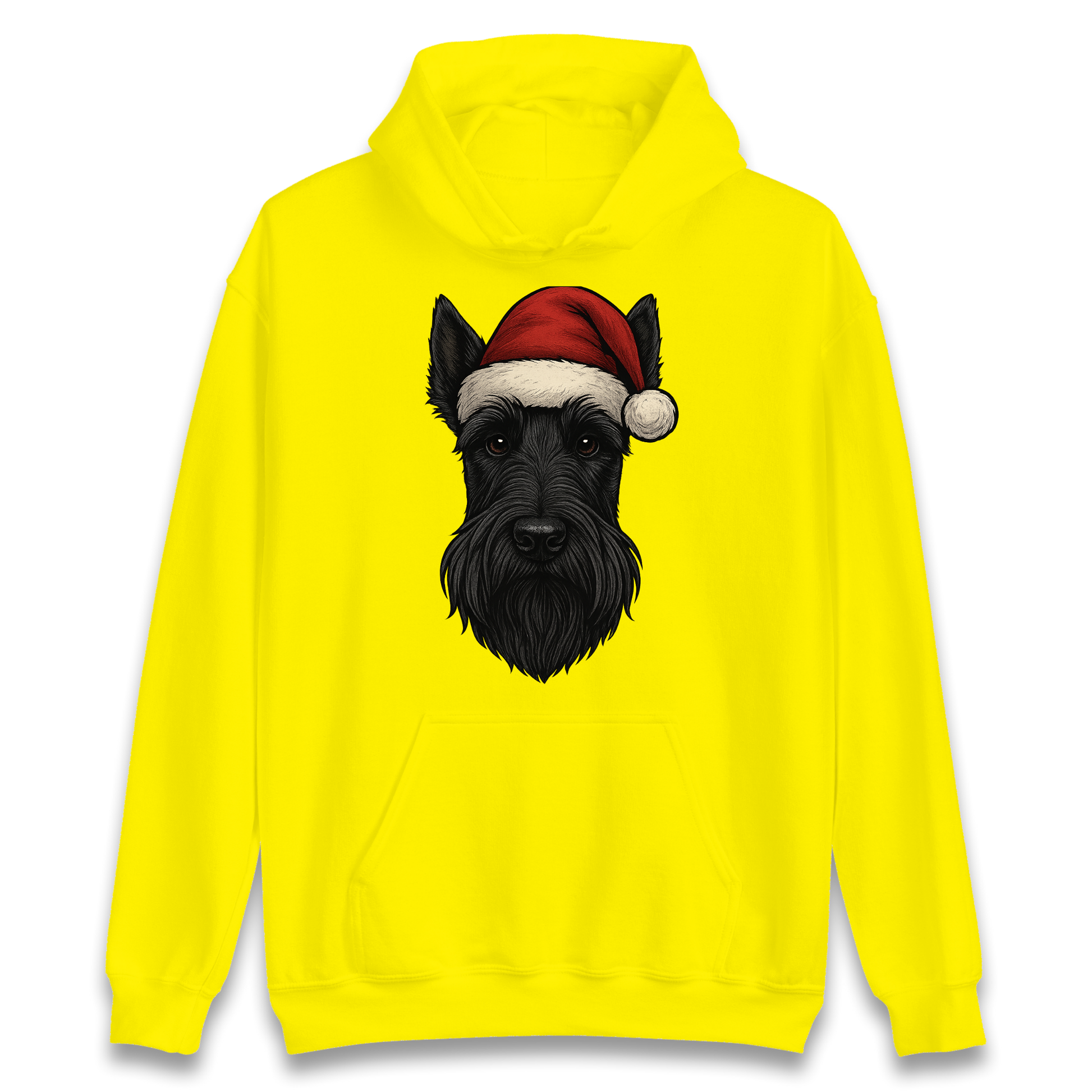 Scottish Terrier Face Christmas Hoodie
