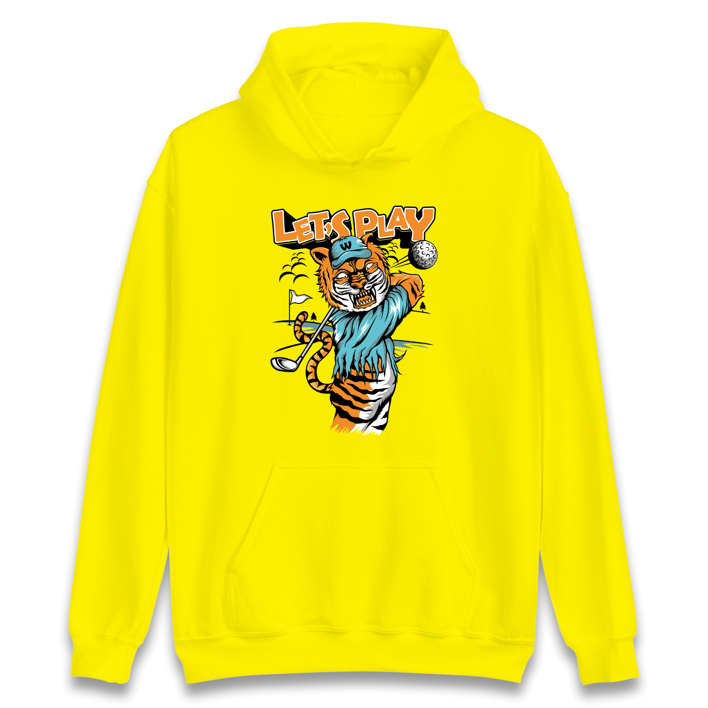 Lets Play Golf Tiger Hoodie