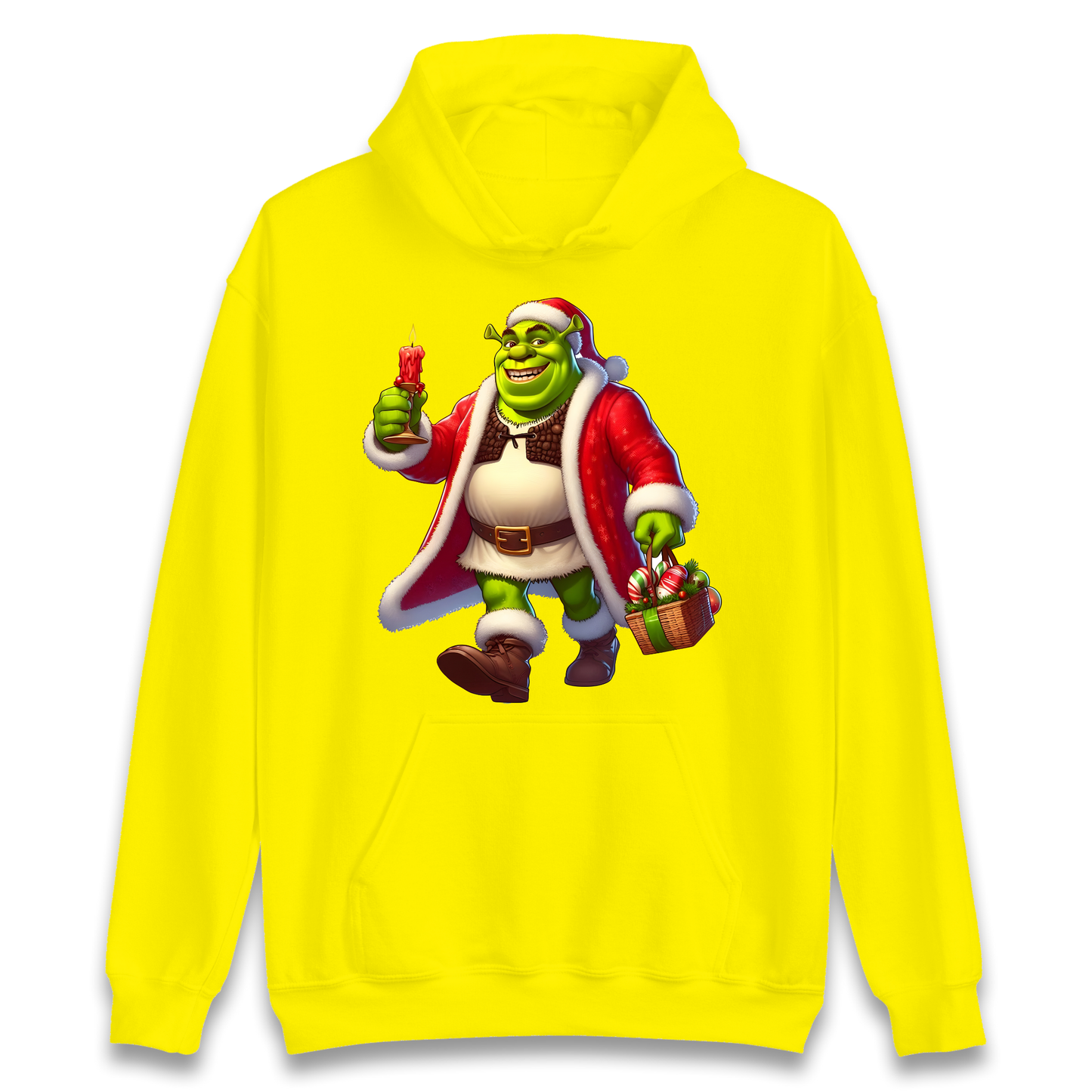 Shrek Santa Candle Hoodie