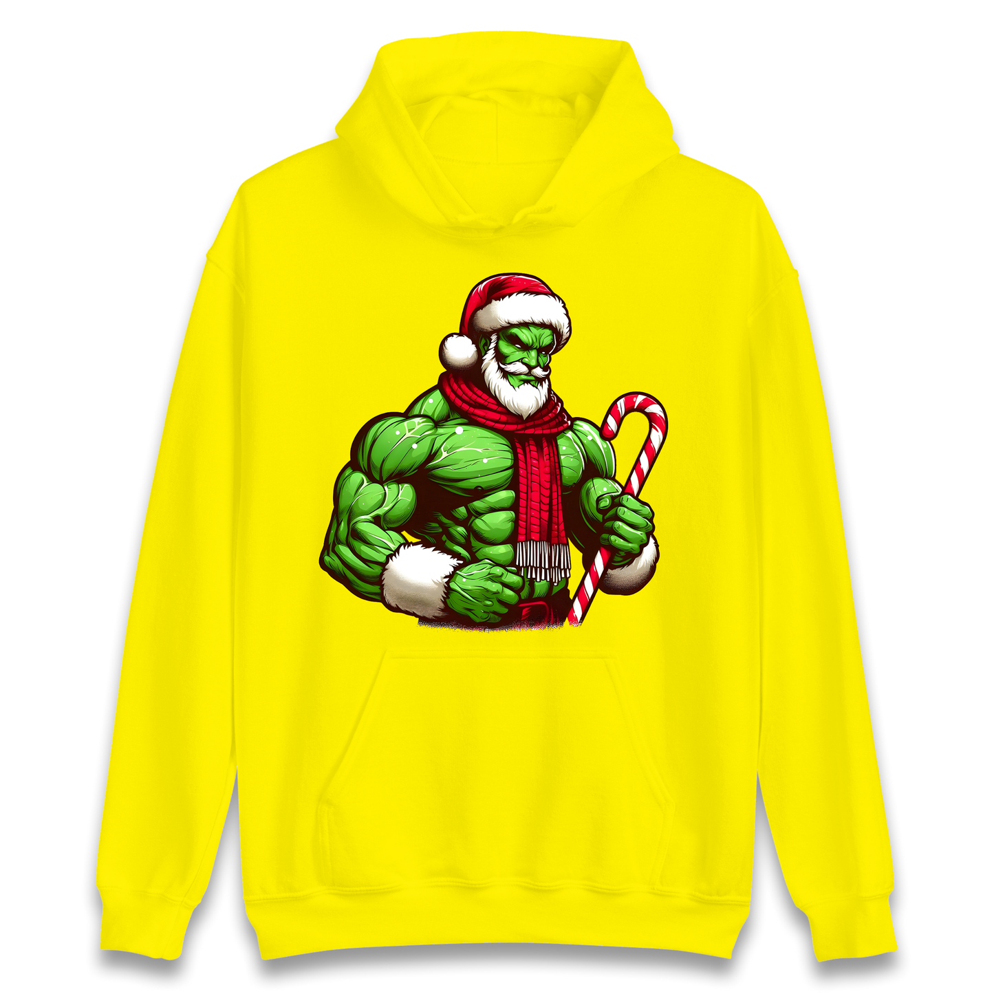 The Hulk Candy Cane Santa Hoodie