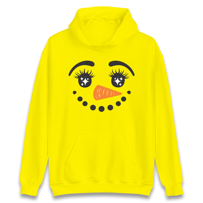 Snowman Face Christmas Hoodie