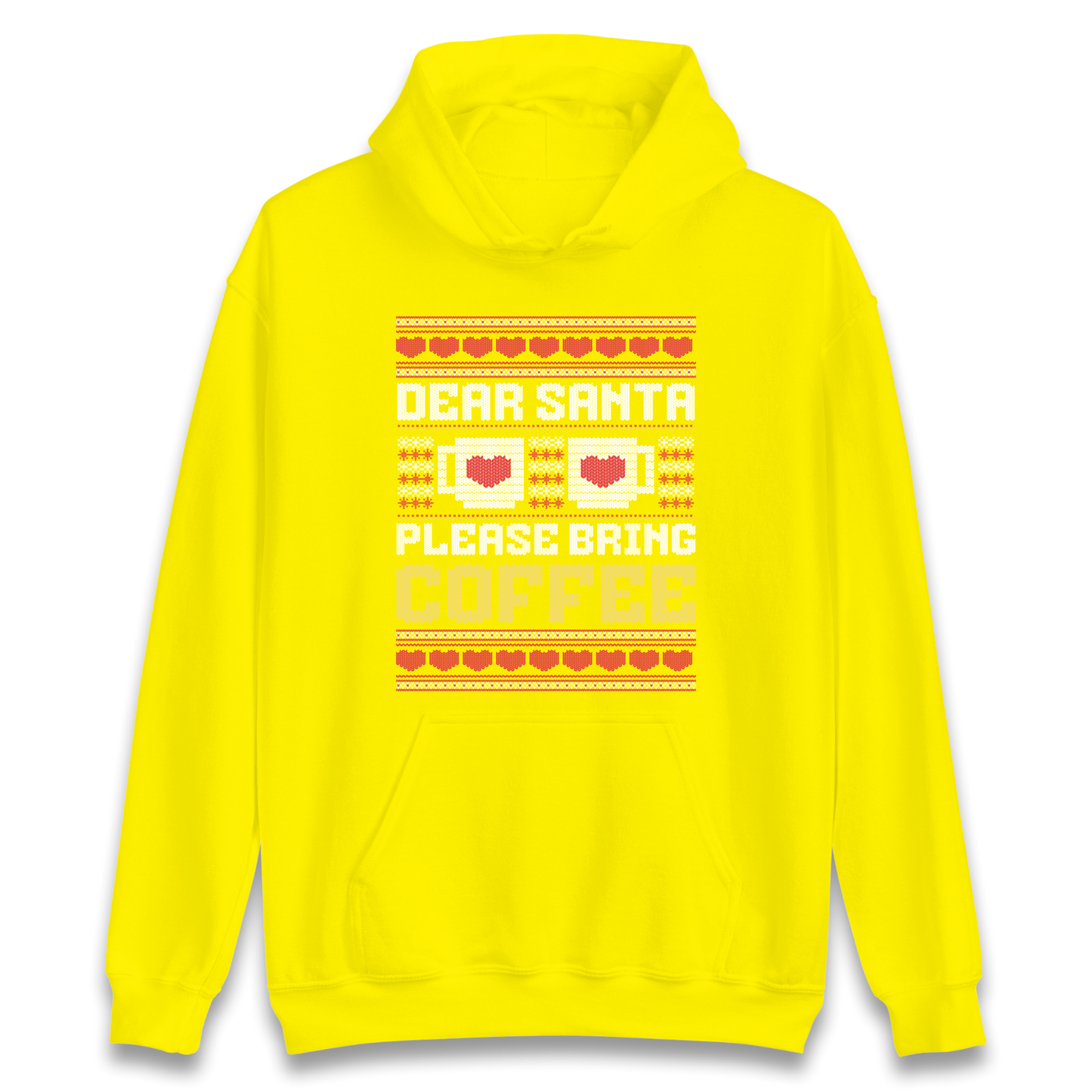 Dear Santa Please Bring Coffee Hoodie