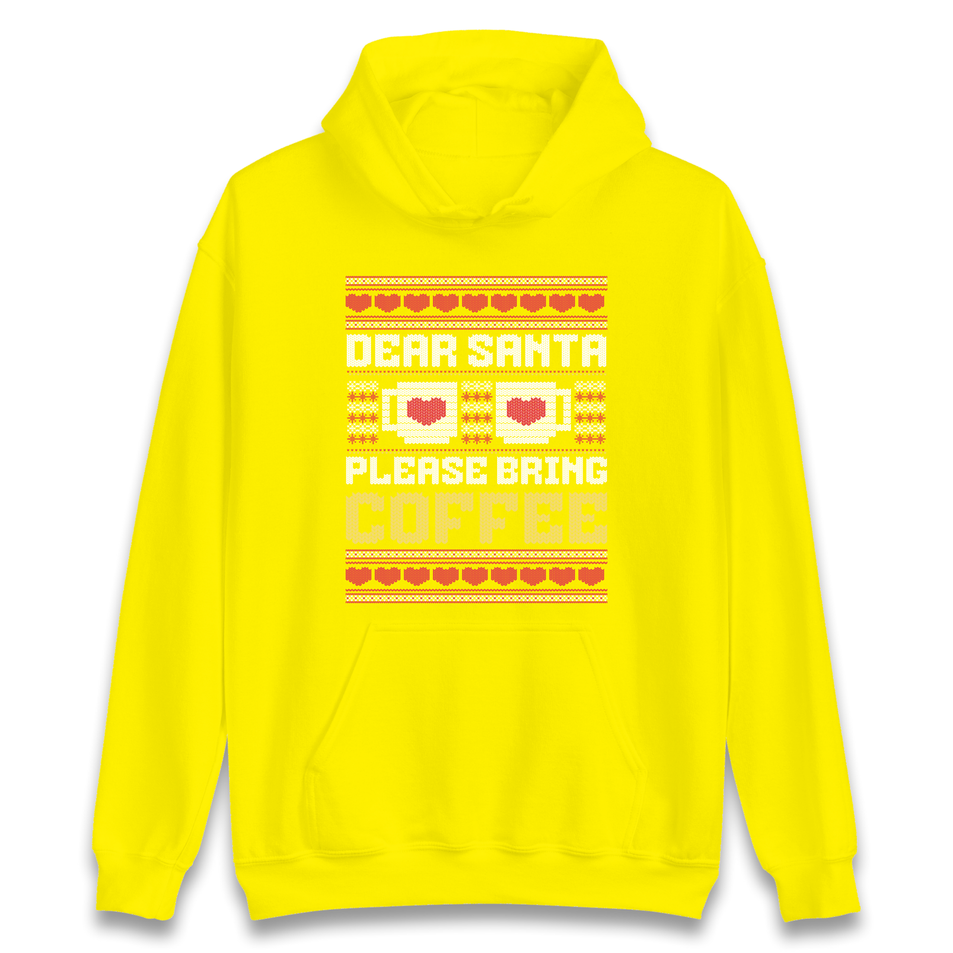 Dear Santa Please Bring Coffee Hoodie