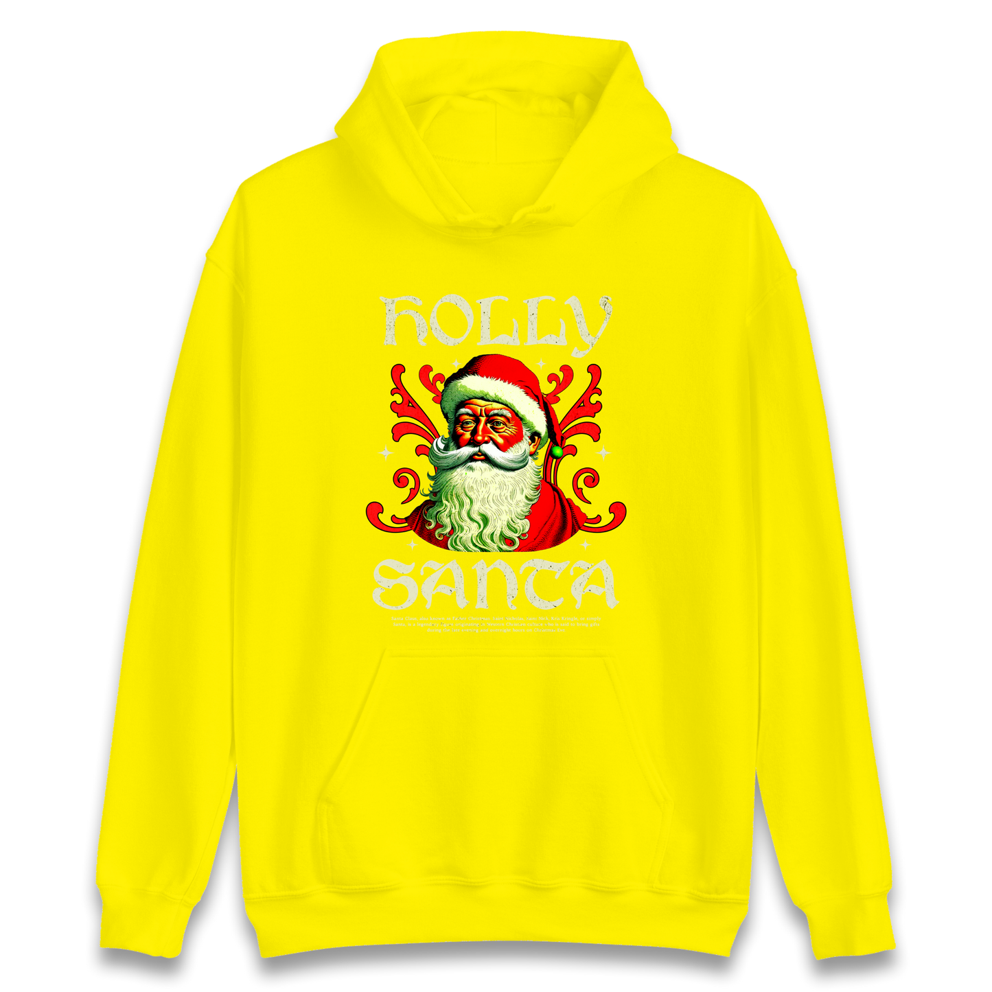 Holly Santa Christmas Hoodie