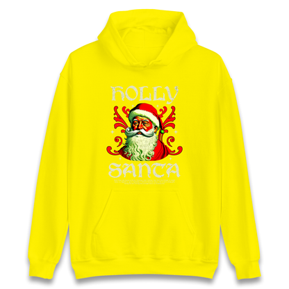 Holly Santa Christmas Hoodie