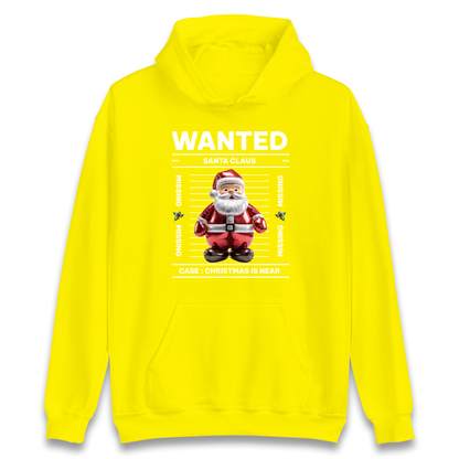 Wanted Santa Claus Christmas Hoodie