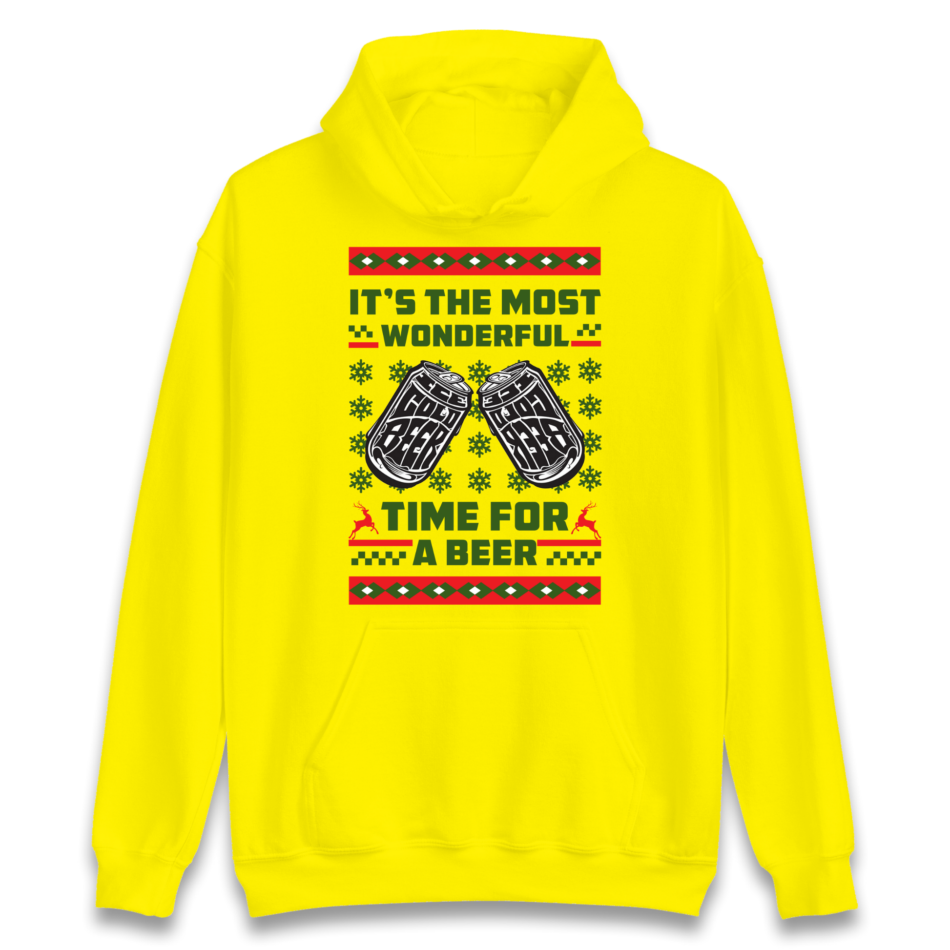 Its The Most Wonderful Time For A Beer Christmas Hoodie