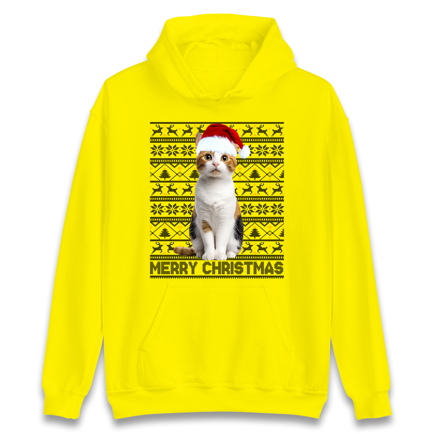 Merry Christmas Cat Hoodie