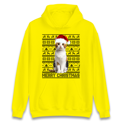 Merry Christmas Cat Hoodie