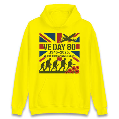 VE Day 80th Anniversary 1945 2025 Hoodie