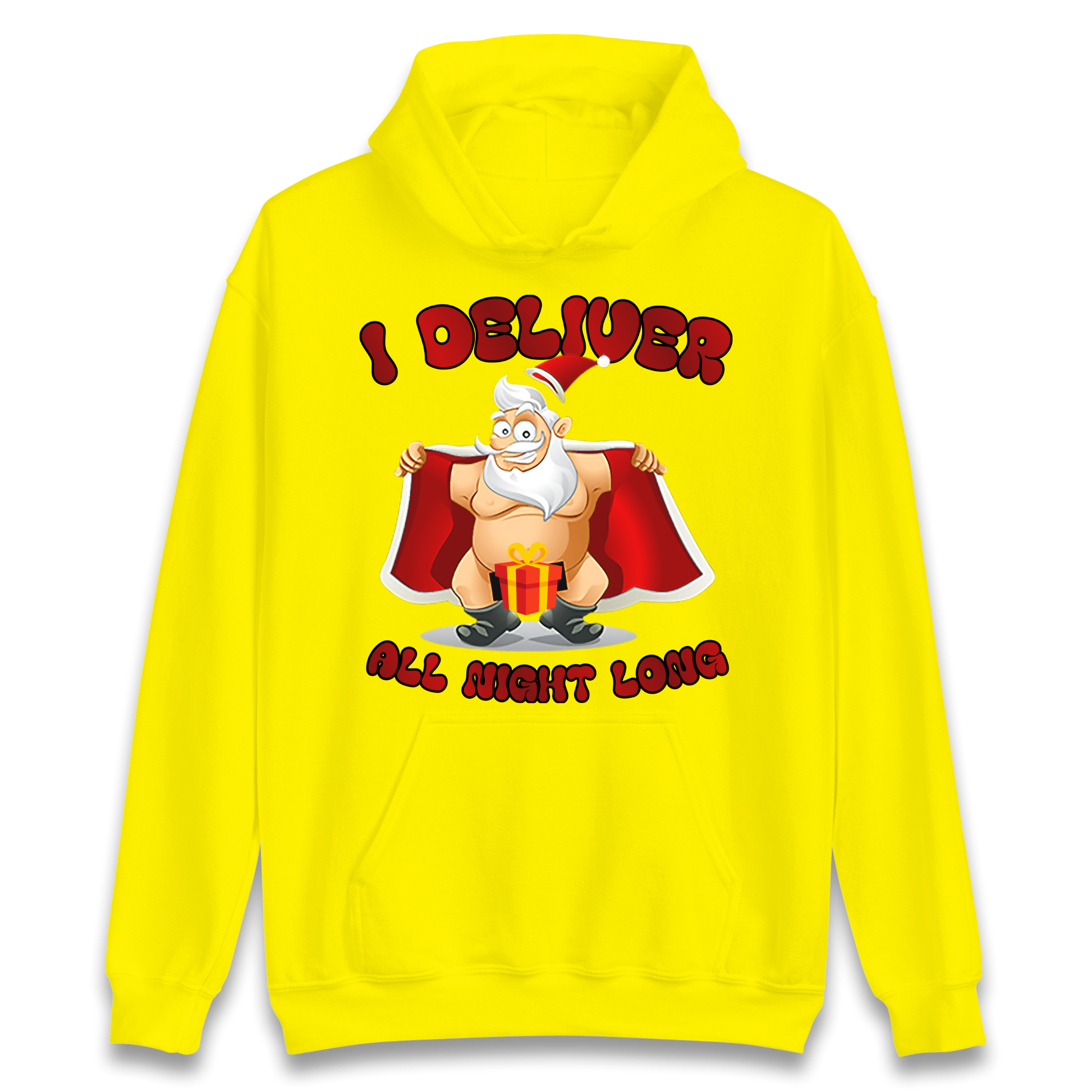 Santa Claus I Deliver All Night Long Christmas Hoodie