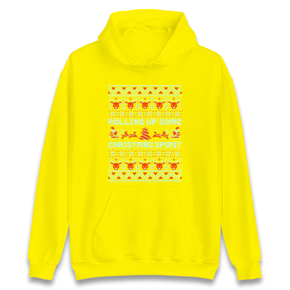 Rolling up Some Christmas Spirit Hoodie