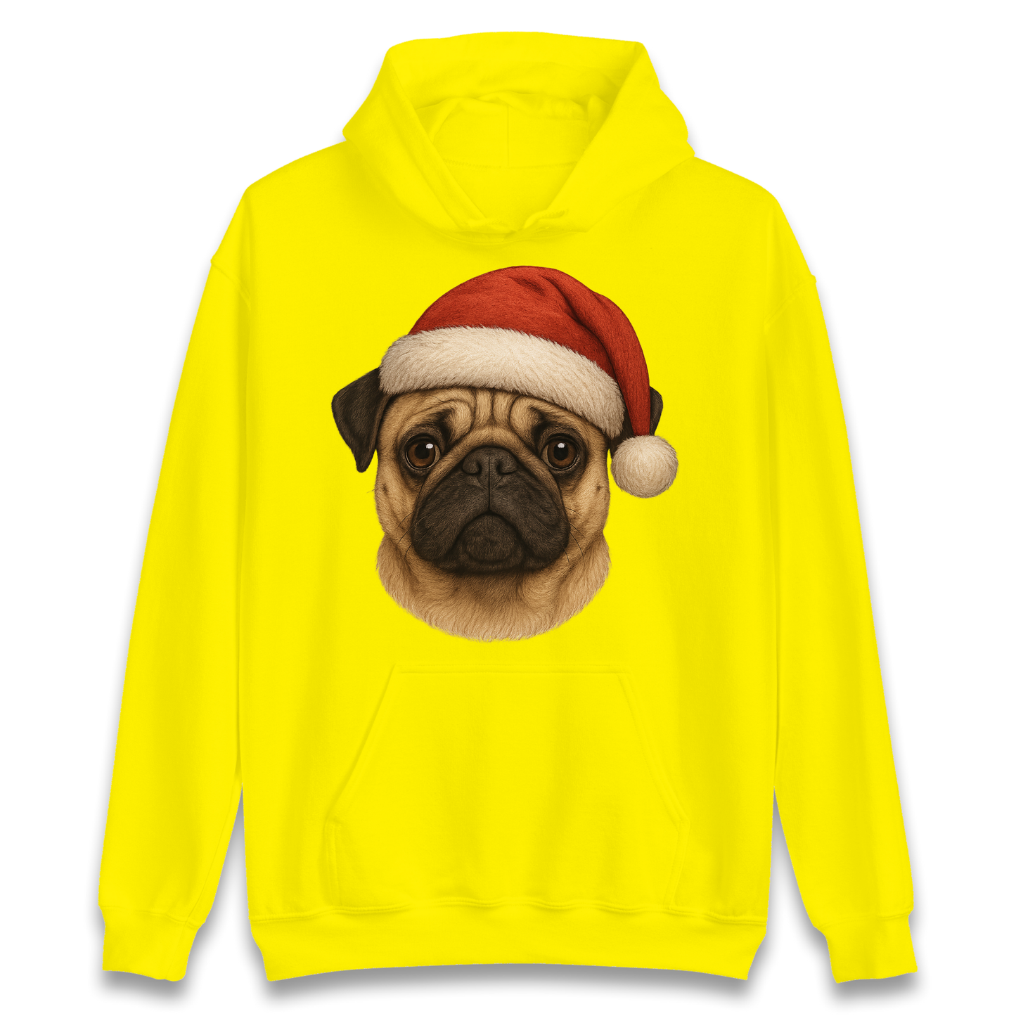 Pug Face Christmas Hoodie