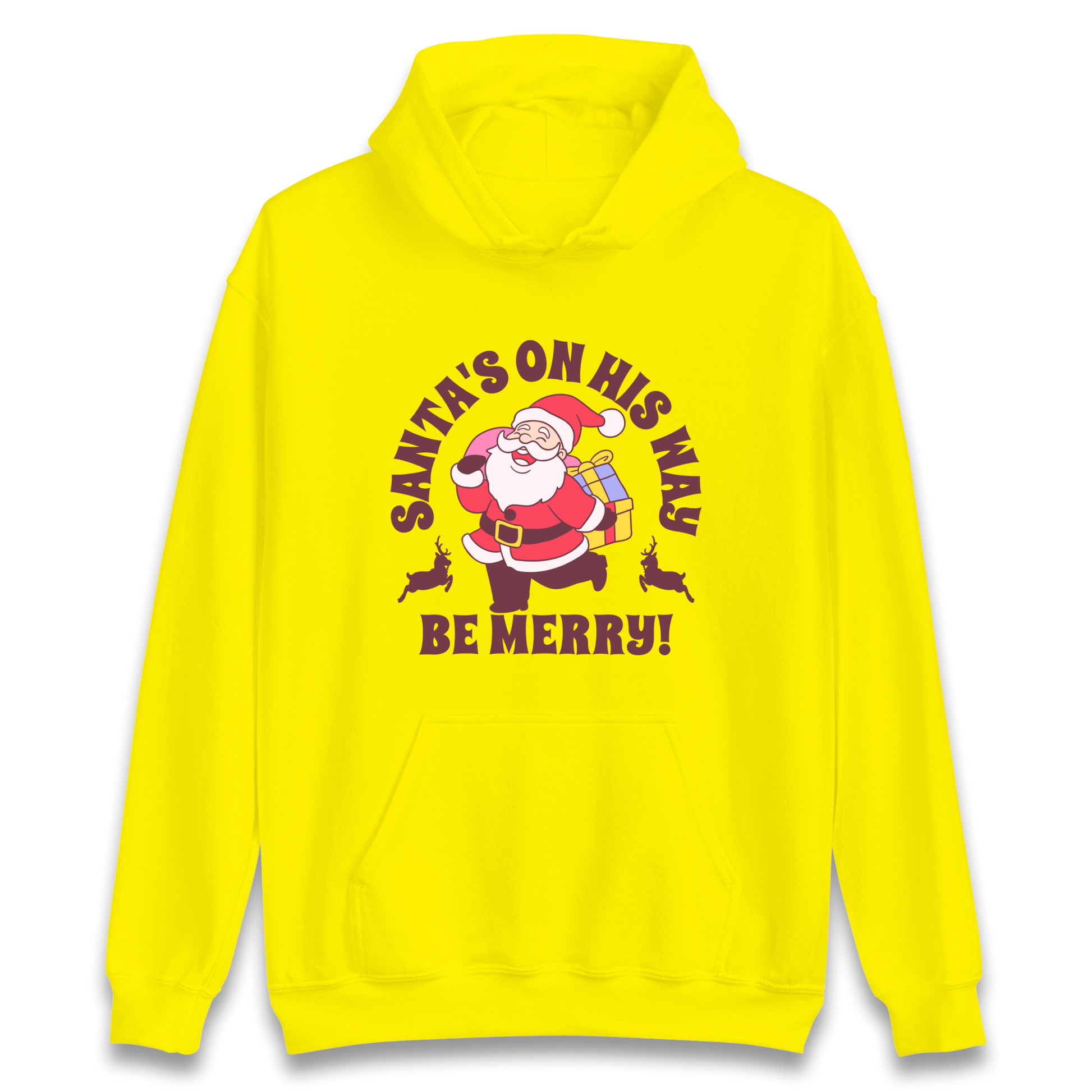 Santa's On His Way Christmas Hoodie