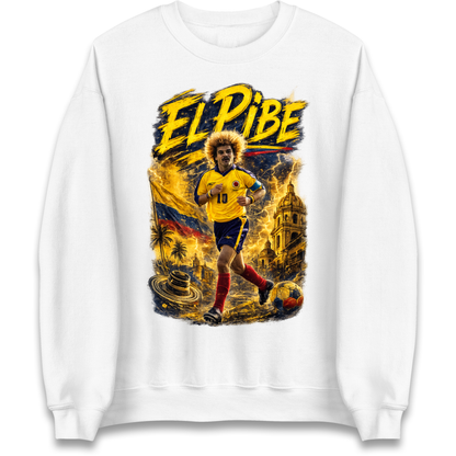 Carlos Valderrama Colombia Football Sweatshirt