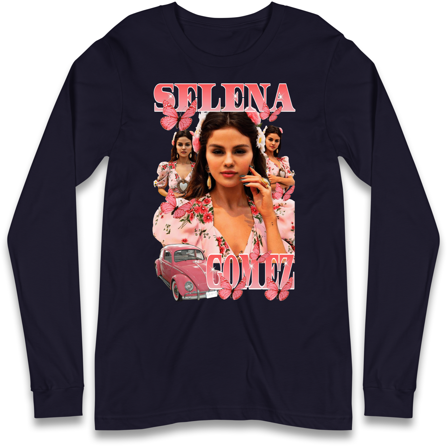 Selena Gomez Pink Longsleeve T Shirt