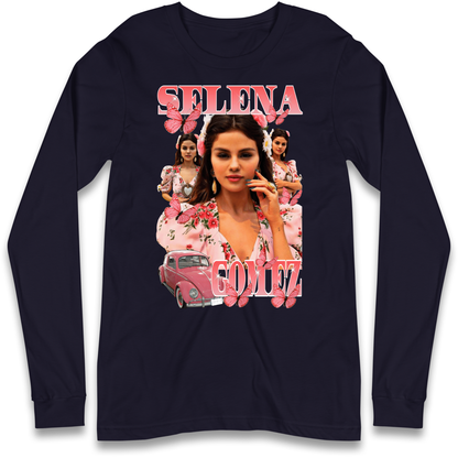 Selena Gomez Pink Longsleeve T Shirt